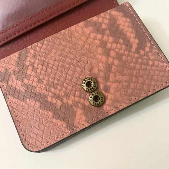 Fossil Snake Print Pattern Small Wallet - Picture 15 of 16